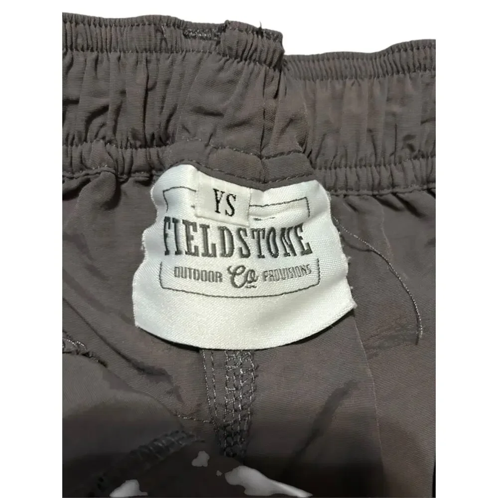 Fieldstone Little Boys Youth Small Gray Baggy Shorts